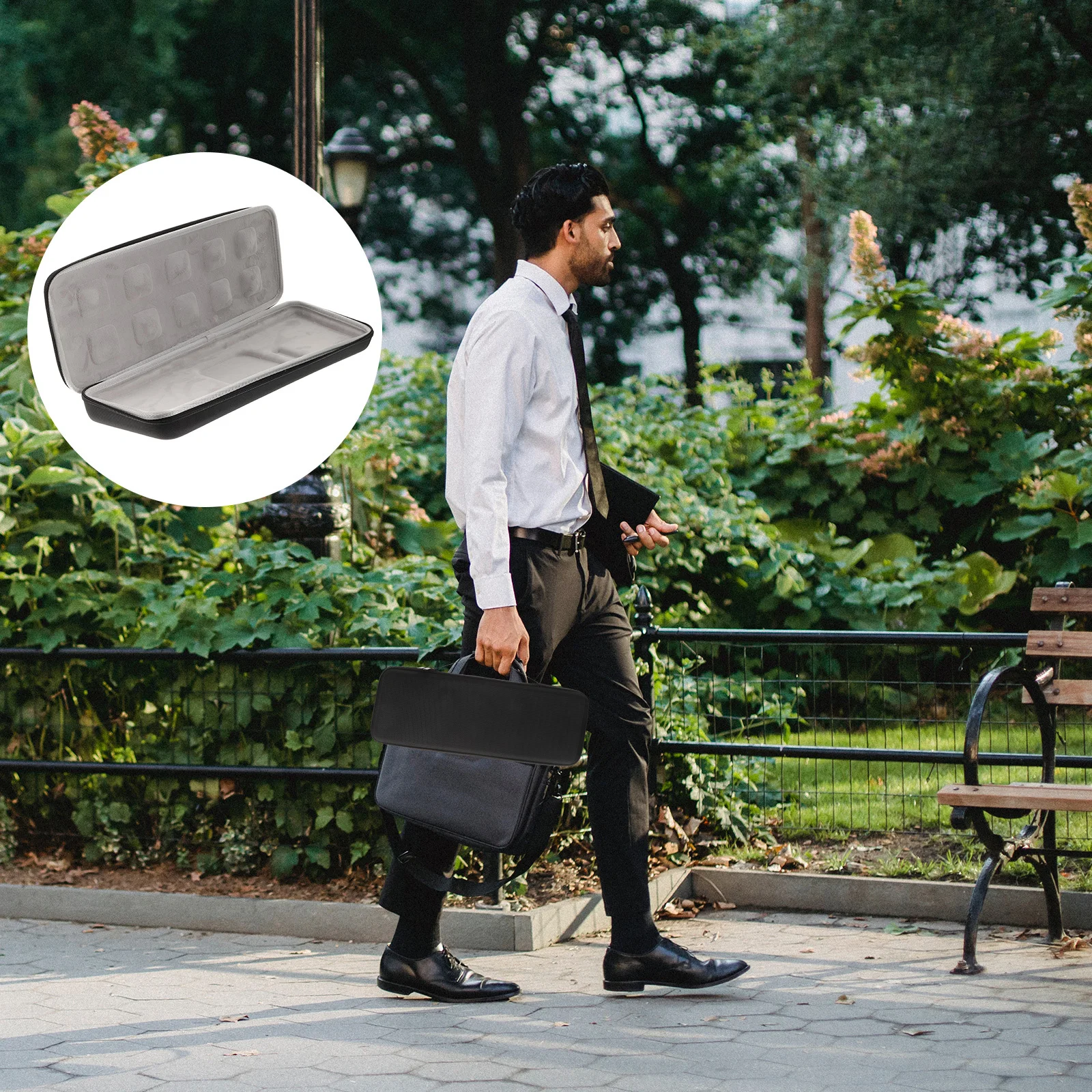 

Waterproof Keyboard Bag Compatible With G913 Wireless Keyboard Eva Protective Sleeve Travel Storage Pouch Case For Tablet