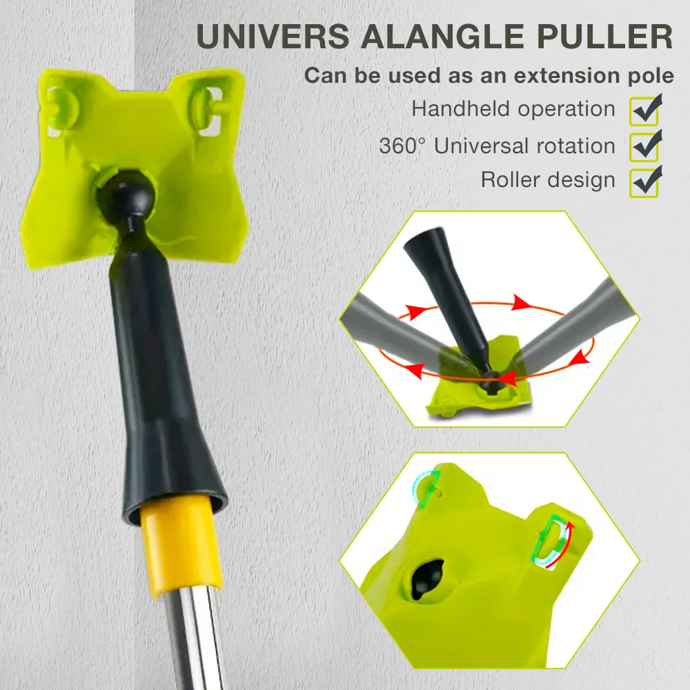 Universal-Winkelspachtel, an ausziehbarer Stange anbringbar, Werkzeug zur Wandreinigung und Putzbearbeitung, Spachtelschaber, Dekorationswerkzeug, Wandbearbeitungswerkzeug – Detail 3