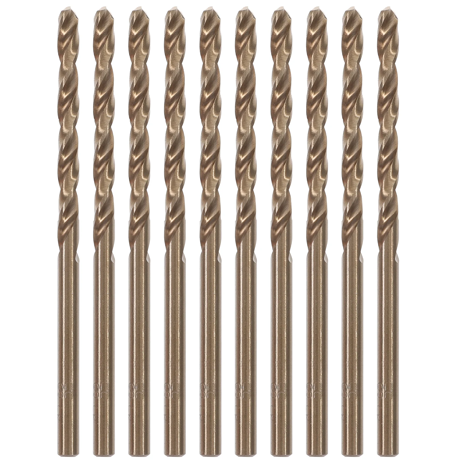 

10pcs High Speed Steel Drill Bits Set for Metal Hardened Steel 32mm Length Professional Drilling Tools Kit Cast Iron