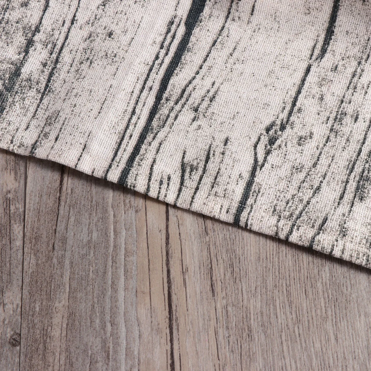 

Wood Grain Pattern Tablecloth 140 X 220 Cm Cotton Linen Dining Table Cover Vintage European Style Waterproof Protector For