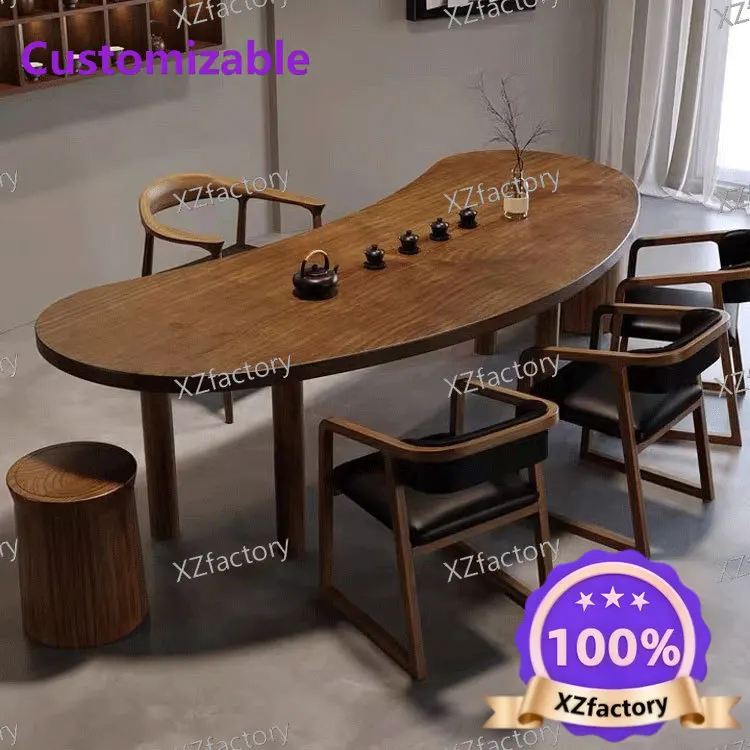 Factory Direct 2026 Top Rated New Chinese Solid Wood Tea Table Home Bedroom Balcony Tea Table