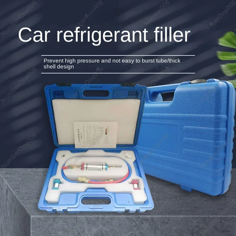 

Car Air Conditioner Refrigerating Fluid Filler Vacuum Water Tank Replacement Auto Repair Tools R134