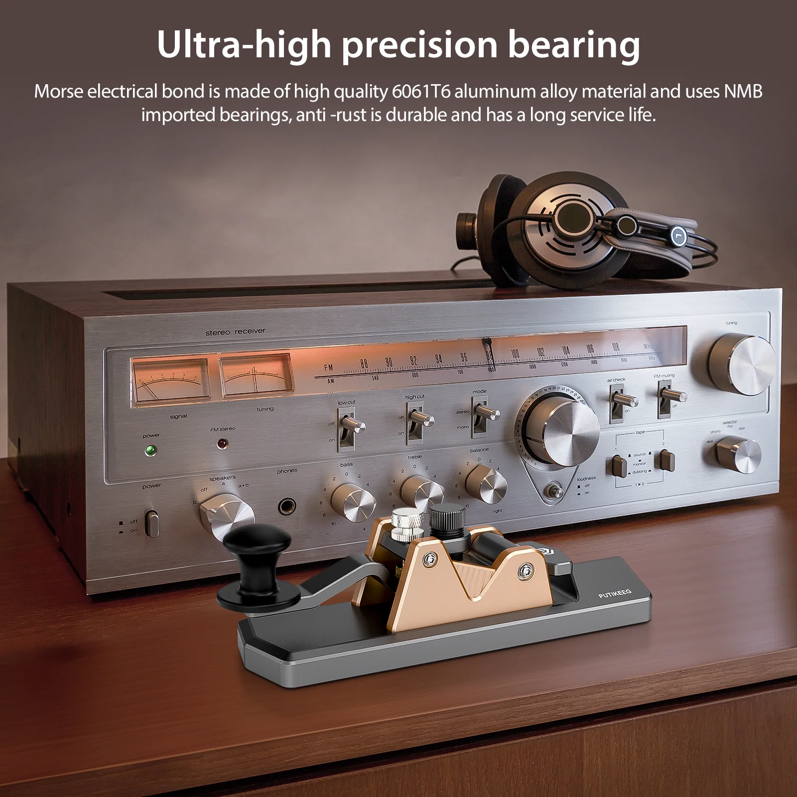 Putikeeg مجموعة مستوى مورس رمز مستقيم مفتاح ، مورس رمز واحد مجداف مفتاح #5