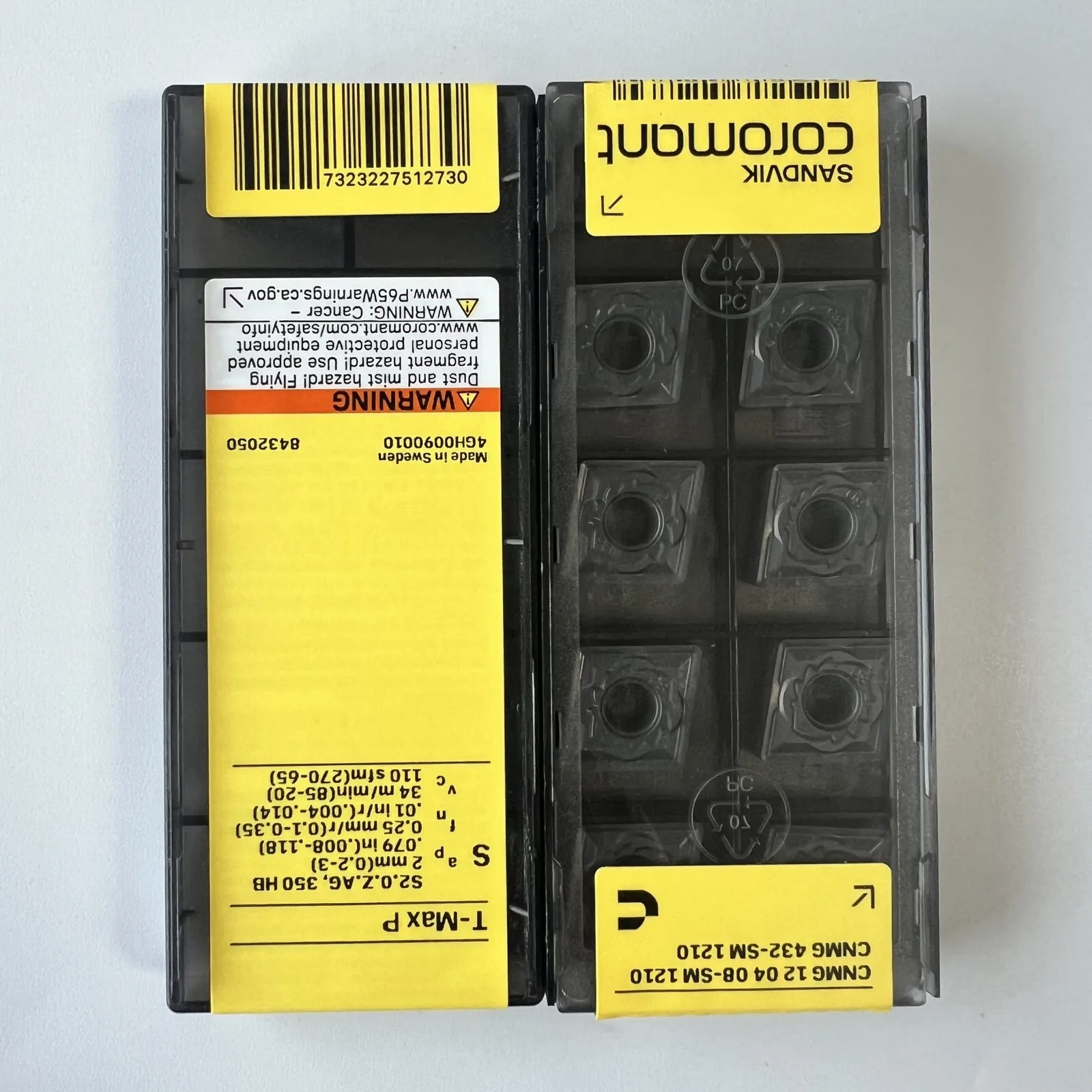 

SANDVIK / CNMG120408-SM 1210 / Оригинальные шведские твердосплавные пластины, 10 шт.