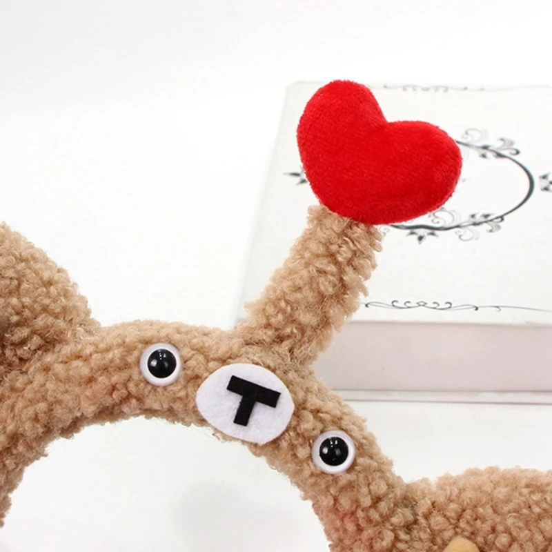 Cartoon Plush Headband Lovely Bear Ears Hairband Party Gathering Headpiece