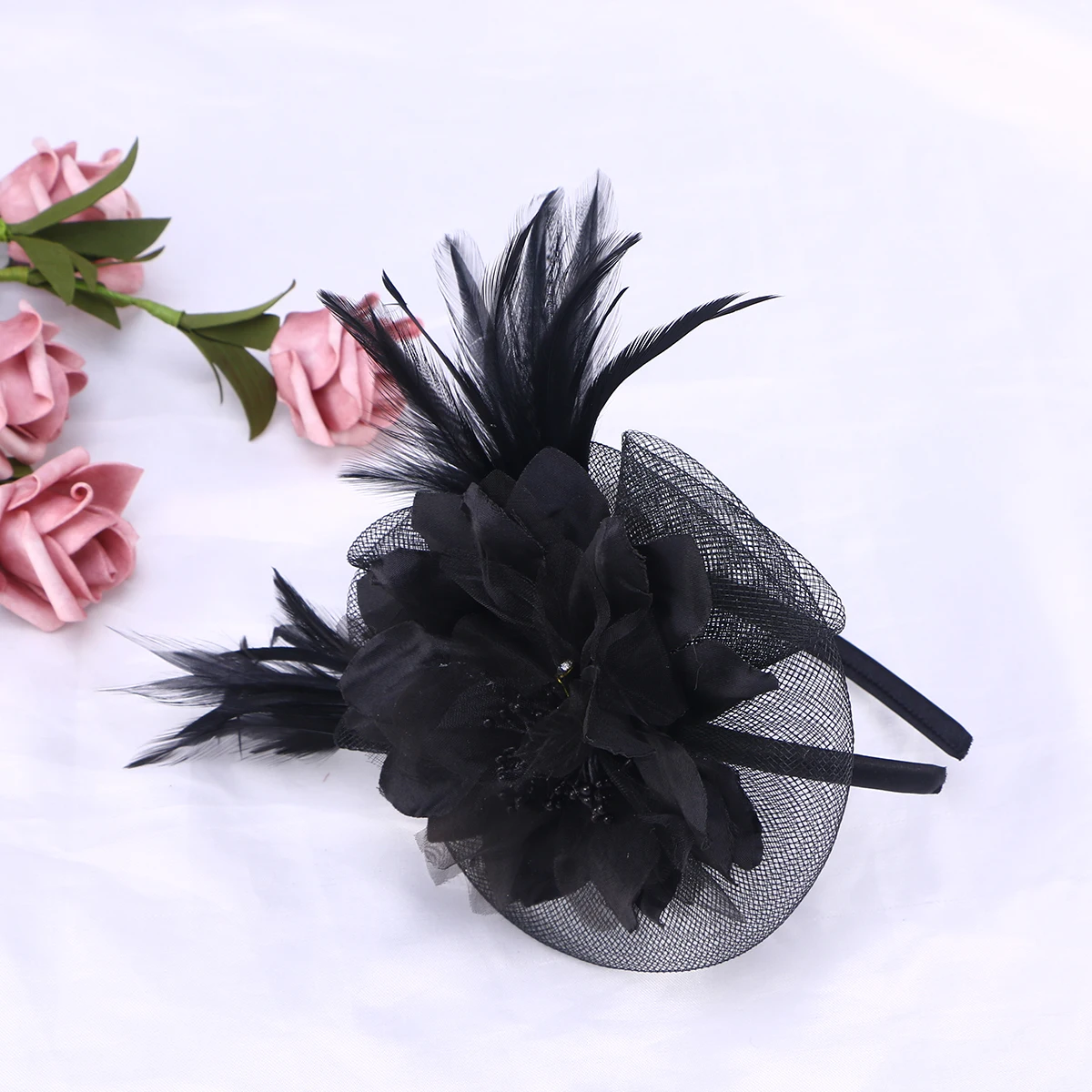 

Head Flower Headband Cocktail Hat Women Hair Hoop Ladies Lightweight Lady Hairband Premium Material