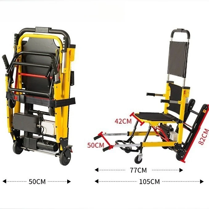 Silla de ruedas eléctrica para subir escaleras, coche trepador de escaleras automático, escalera plegable sobre orugas para el hogar