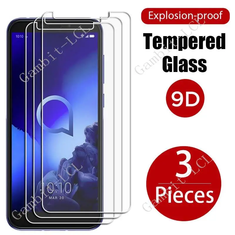 3PCS For Alcatel 1S 2019 Tempered Glass Protective On Alcatel1S 5024D 5024A 5024I 5024J 5024F 5.5