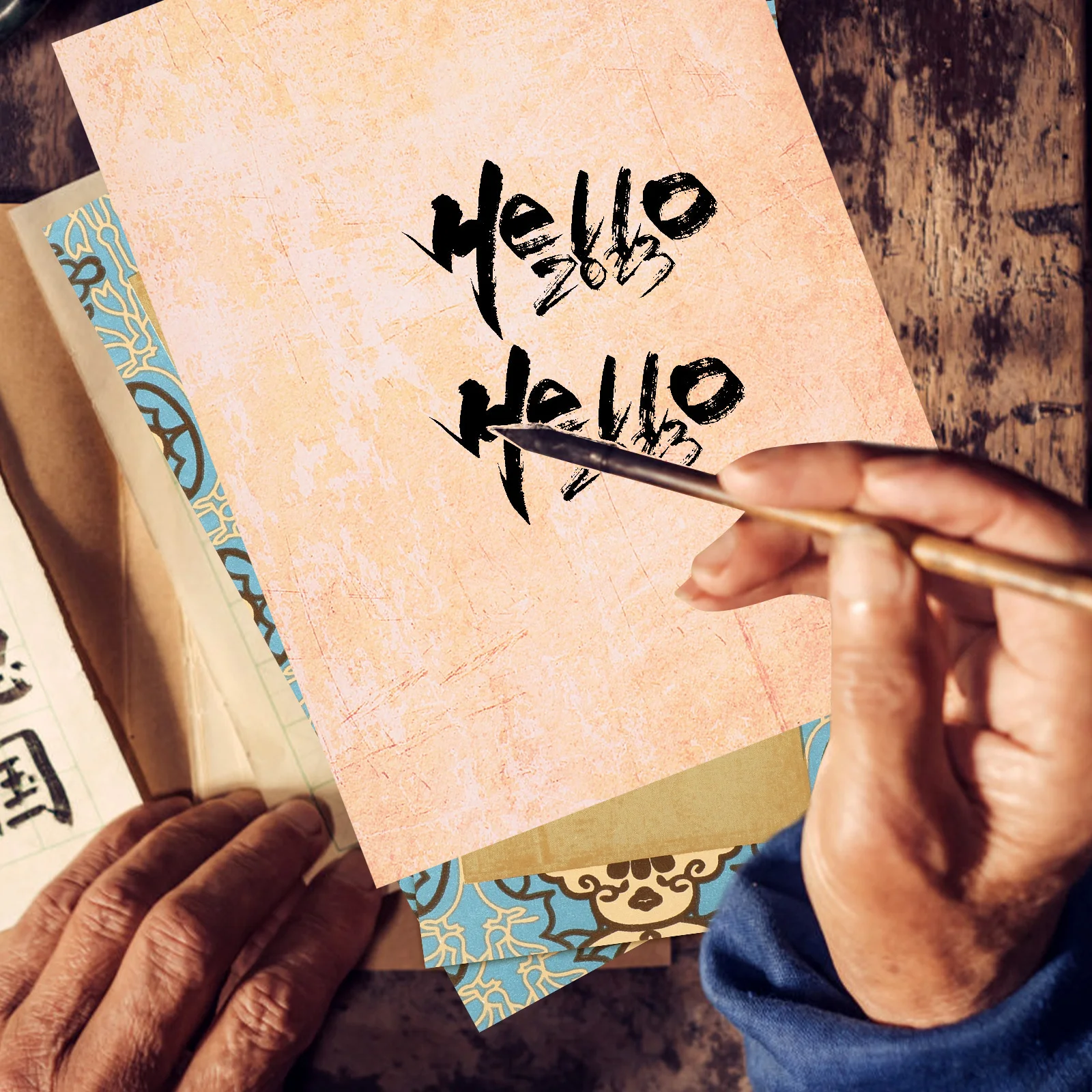 

100Pcs Retro Stationery Paper Blank Writing Paper Creative Letters Thank You Notes Love Poems Stationery Writing Supplies