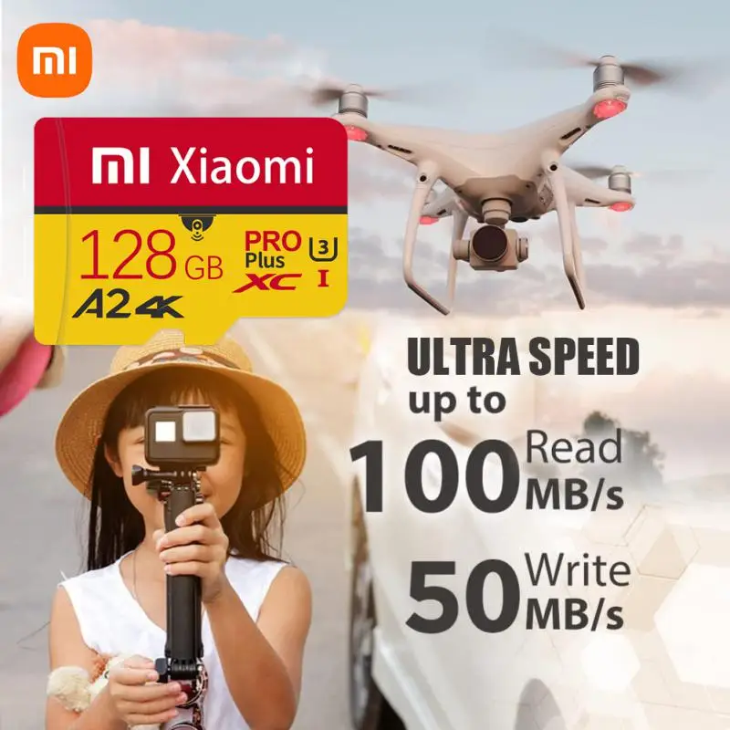 Original Mijia Xiaomi 1TB SD Card 2TB Memory Card 128GB 256GB Micro Tarjeta SD 512GB Mini Memory Card Class10 For Camera Tablet