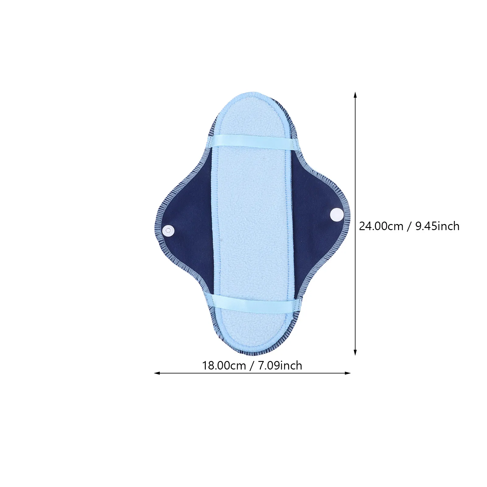 1Set Washable Menstrual Pads Reusable Sanitary Napkins Polar Fleece Leakproof Nursing Mats Soft Absorbent Comfortable for Travel