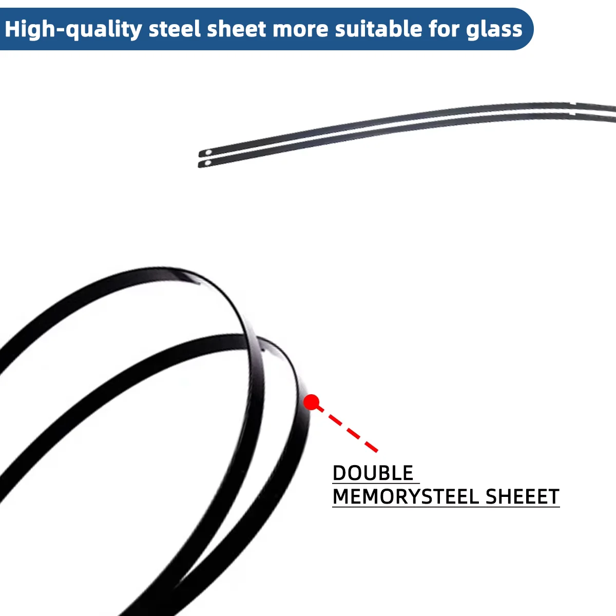 1PC Universal Frameless Car Windshield Wiper Blade J Hook Type Soft Rubber Wipers Car 13\