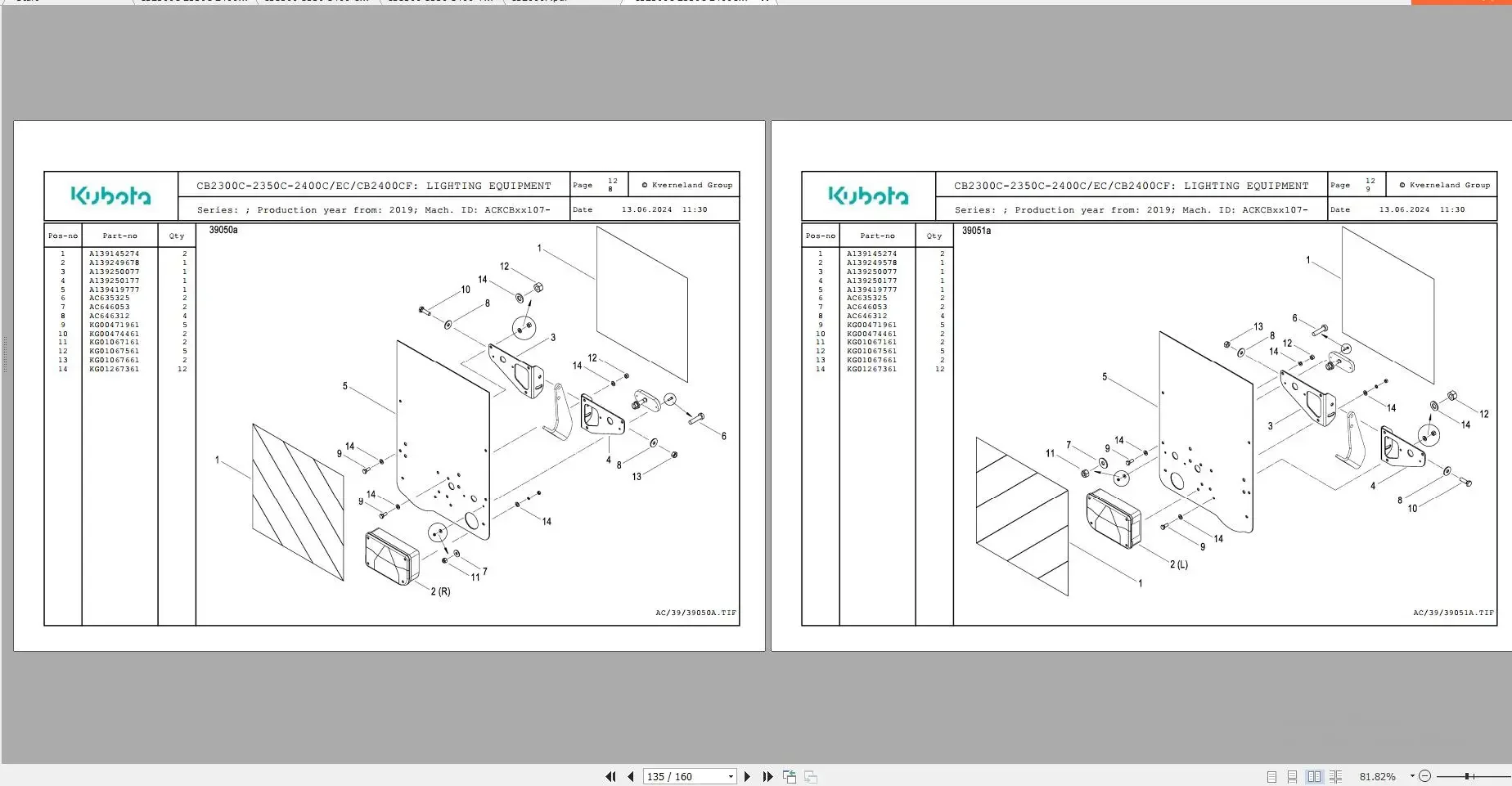 TruckEPC Kubota Agricultural 17.4 GB PDF Spare Parts Manual