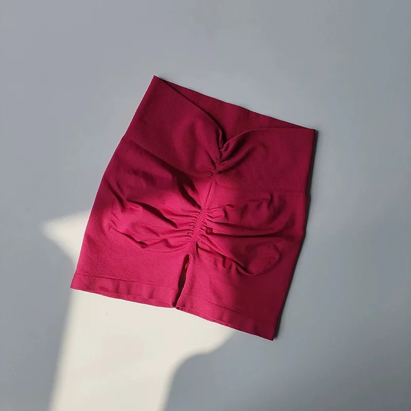 Yoga-Shorts mit hoher Taille, gerafftem Bund und formendem Effekt, 3 Zoll, Bauchstütze, atmungsaktiv, elastisch, Fitness-Shorts für Damen, Pilates, Fitnessstudio – Detail 18