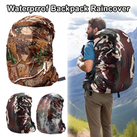 Outdoor Backpack Cover Waterproof Tactical Bag Rain Cover Camo Dustproof Protector for Hiking Travel Camping Use 35-80L Capacity
