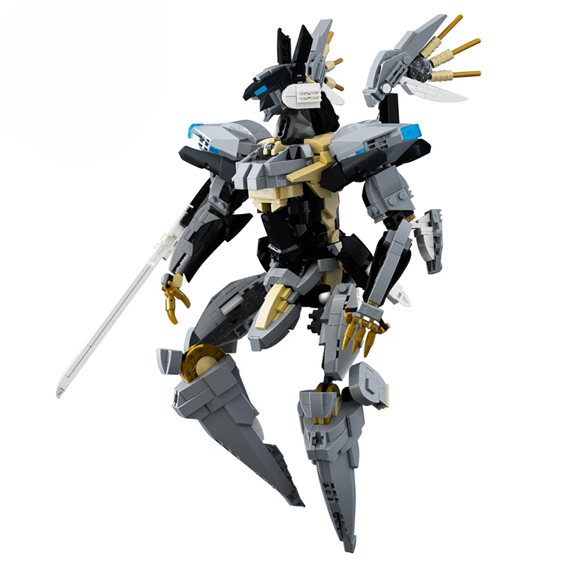 Zone of The Enders Robot Building Blocks MOC C9603 Jehuty God of War Mecha High-Tech Game Toy Children Birthday Christmas Gift