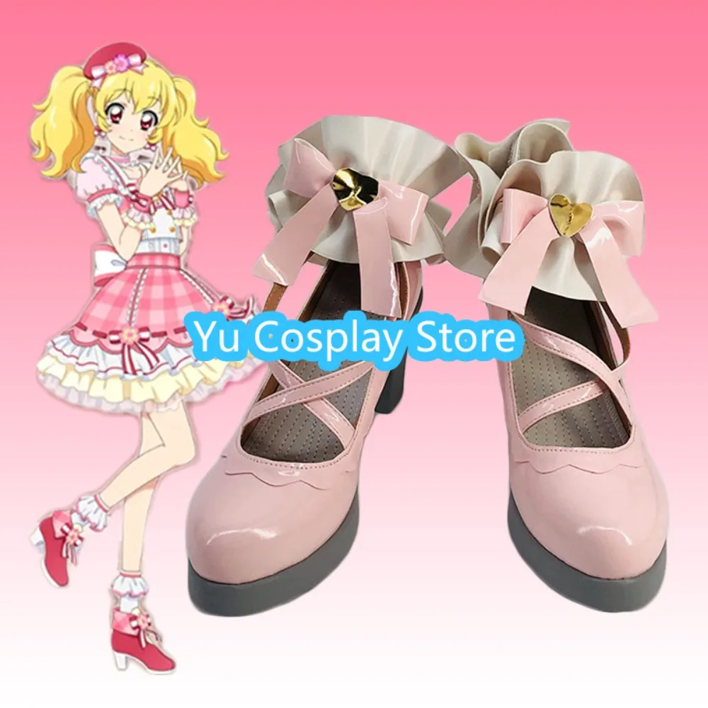 

Yu Cosplay Store Aikatsu! Ichigo Hoshimiya Cosplay Shoes Anime Cosplay Shoes Boots Halloween Costumes Props