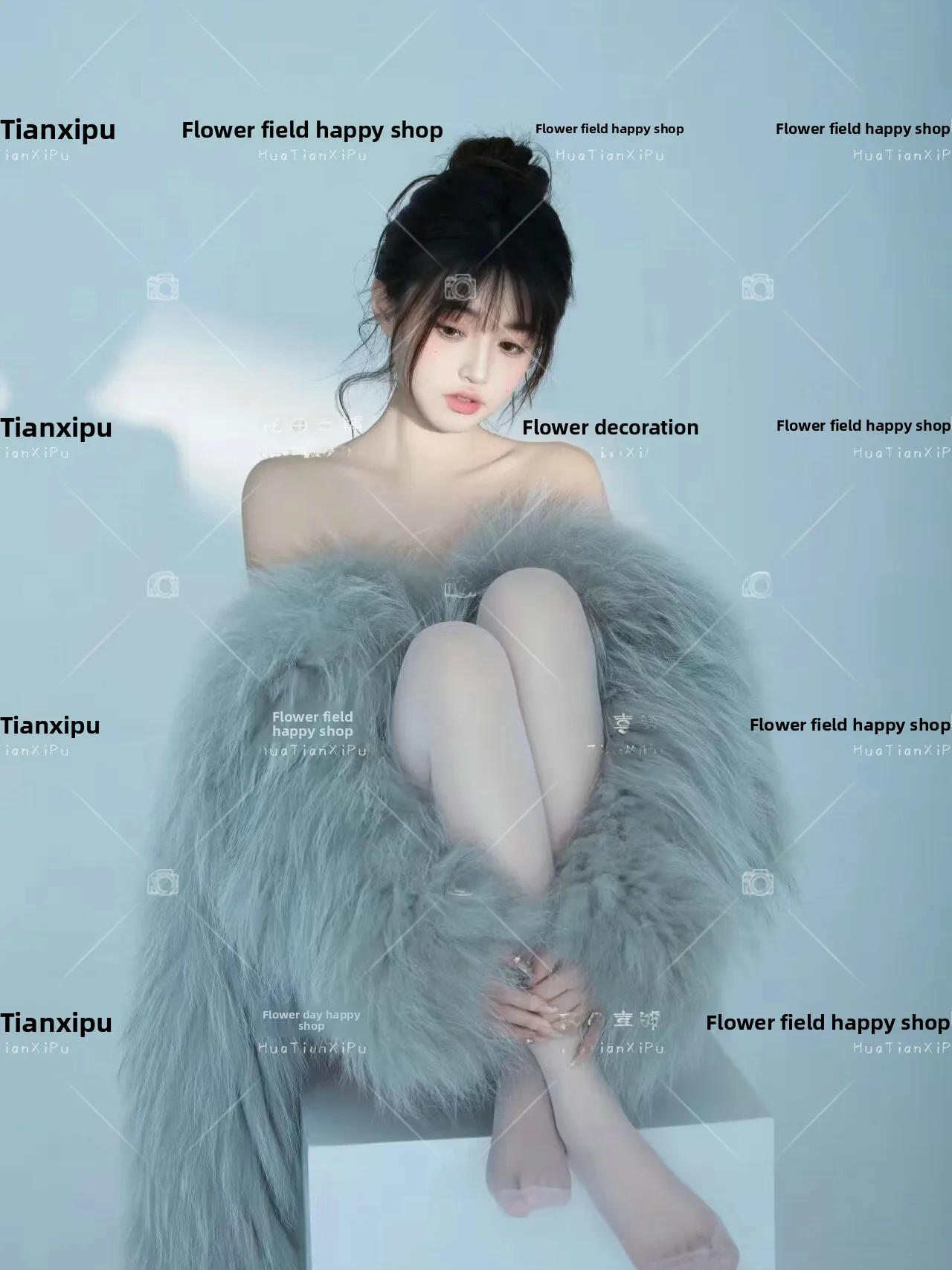 

Модная меховая куртка для студийной фотосъемки: одежда для подростков, тематическая одежда для художественных портретов, осенняя новинка, женская одежда