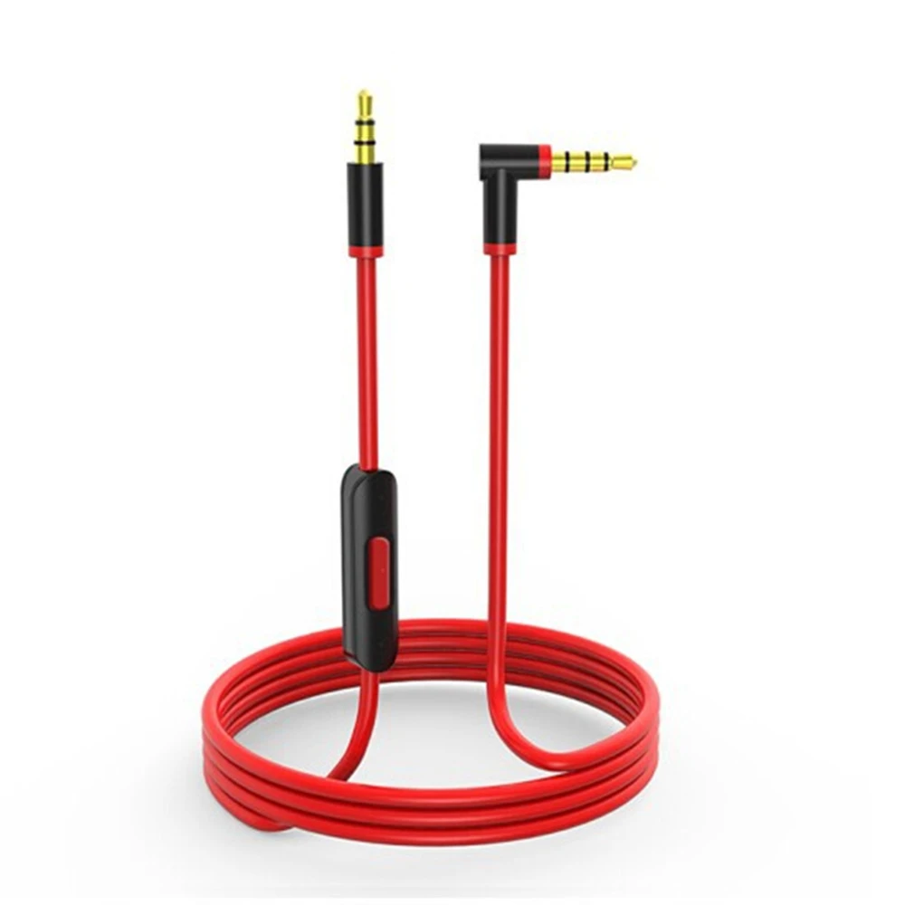 HYX 3.5mm Audio Line For Beats Studio 2.0 3.0 SOLO HD Pro Mixr Microphone Headset High Quality 2 Plugs Extension Cable 140cm