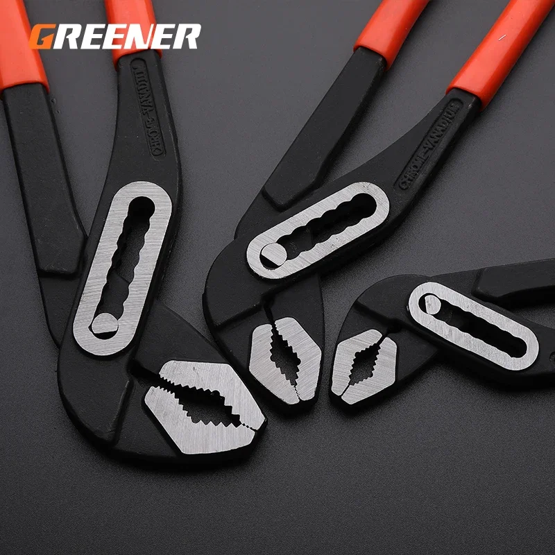 Water pump pliers multi-functional pipe wrench pliers 10 inch 12 inch water pipe wrench pipe rebar wrench