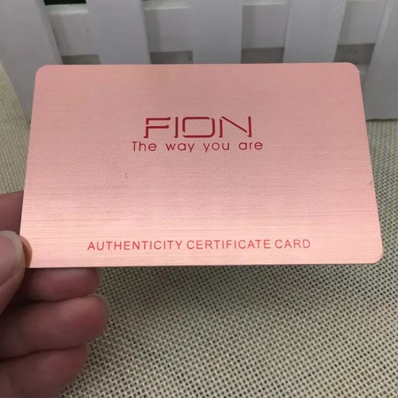 Customized  Metal Card Stainless Steel Vip Member Metal Business Cards for Laser Engraving