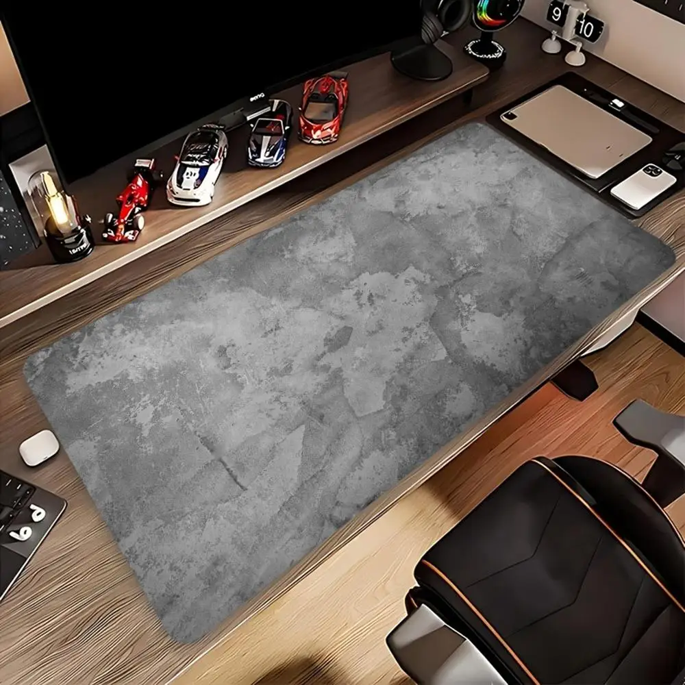 Extra Large Gaming Mouse Pad,gray Abstract Artwork, Non-slip Rubber,precision Lock Edges, Perfect for Office and Gaming Settings