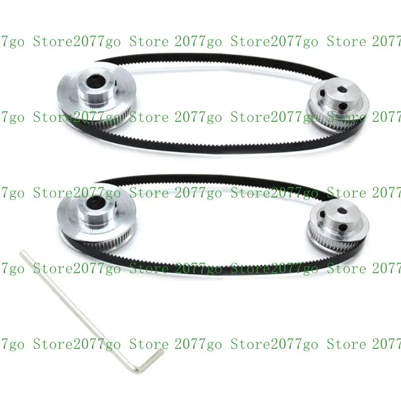 

Y1UD Reliable Timing Pulleys 20&36 Teeth with 6mm Belts for Drilling Machines and Hobbing Machines