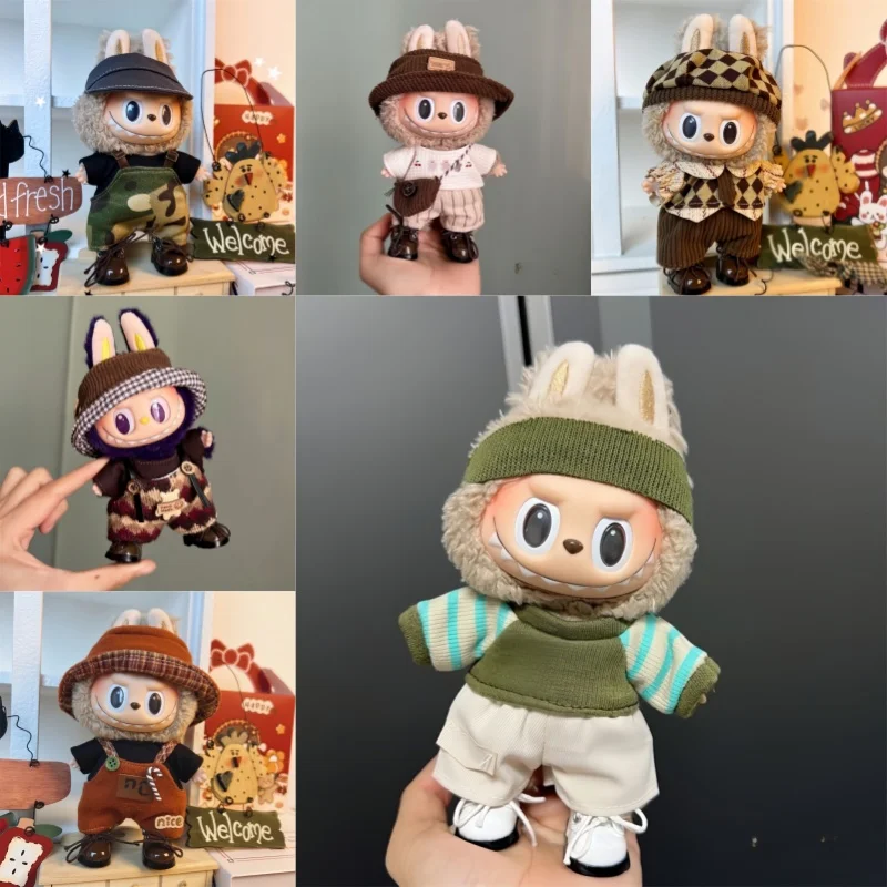 

For 17cm Labubu Trendy Clothes Outfit Accessories Idol Doll Clothing. (no doll)