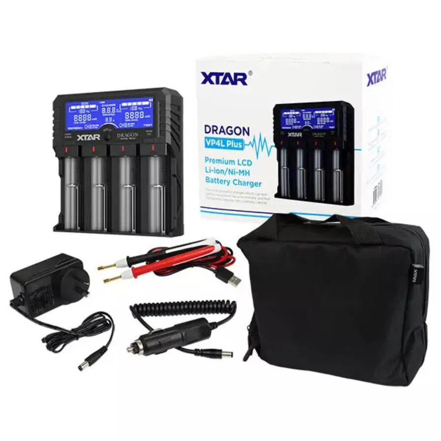 XTAR VP4L PLUS 18650 Battery Capacity Tester Charger Checker Batteries AAA AA Li-ion / Ni-MH 11.1V Battery Pack Battery Charger