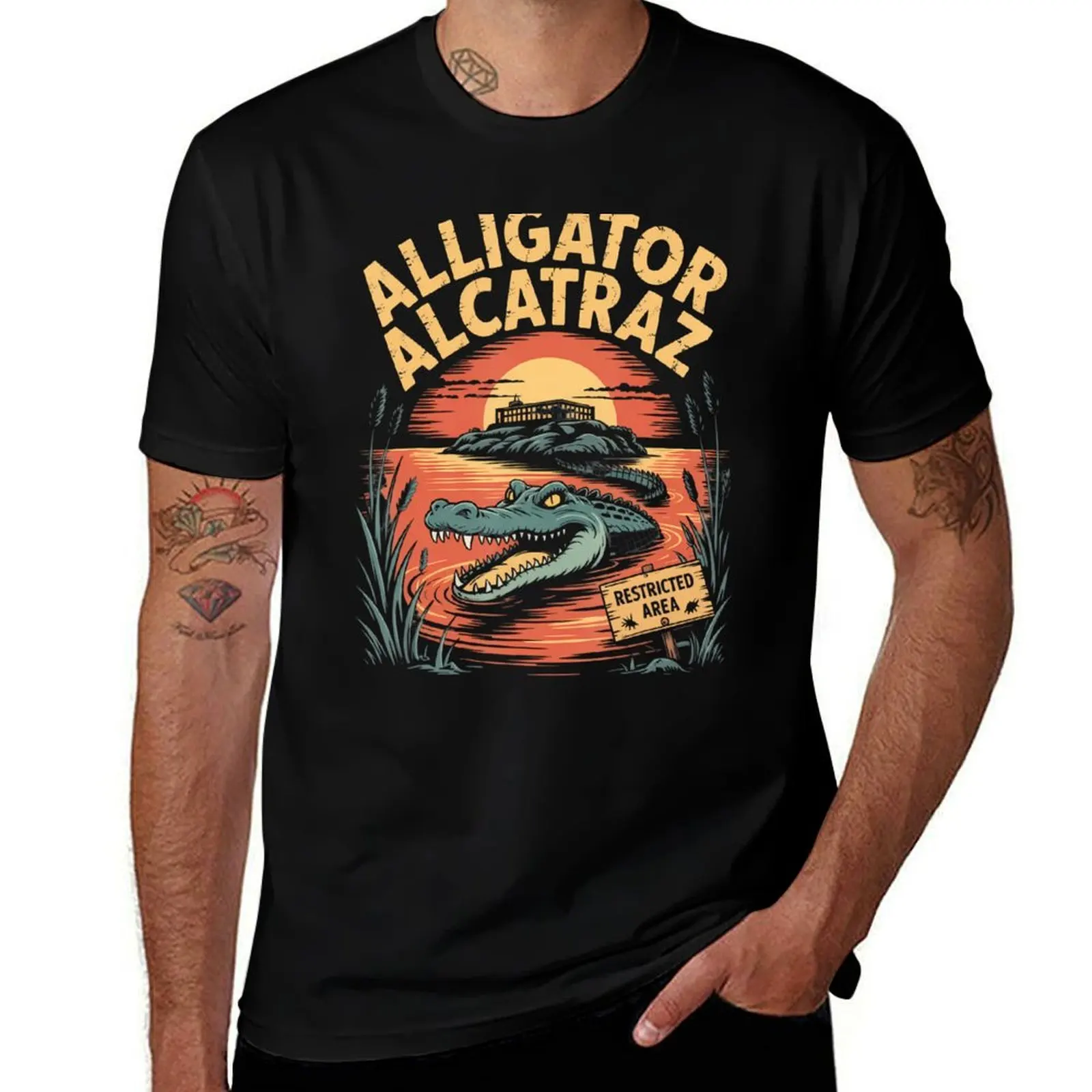 Alligator Alcatraz T-Shirt Cool Dry Performance T-Shirt