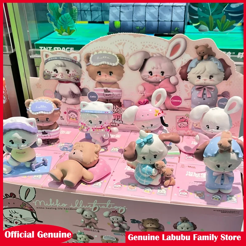 

Genuine Mikko Healing Life Hondbook Series Blind Box Action Figure Surpresa Mystery Box Collectible Model Room Decor Xmas Gift