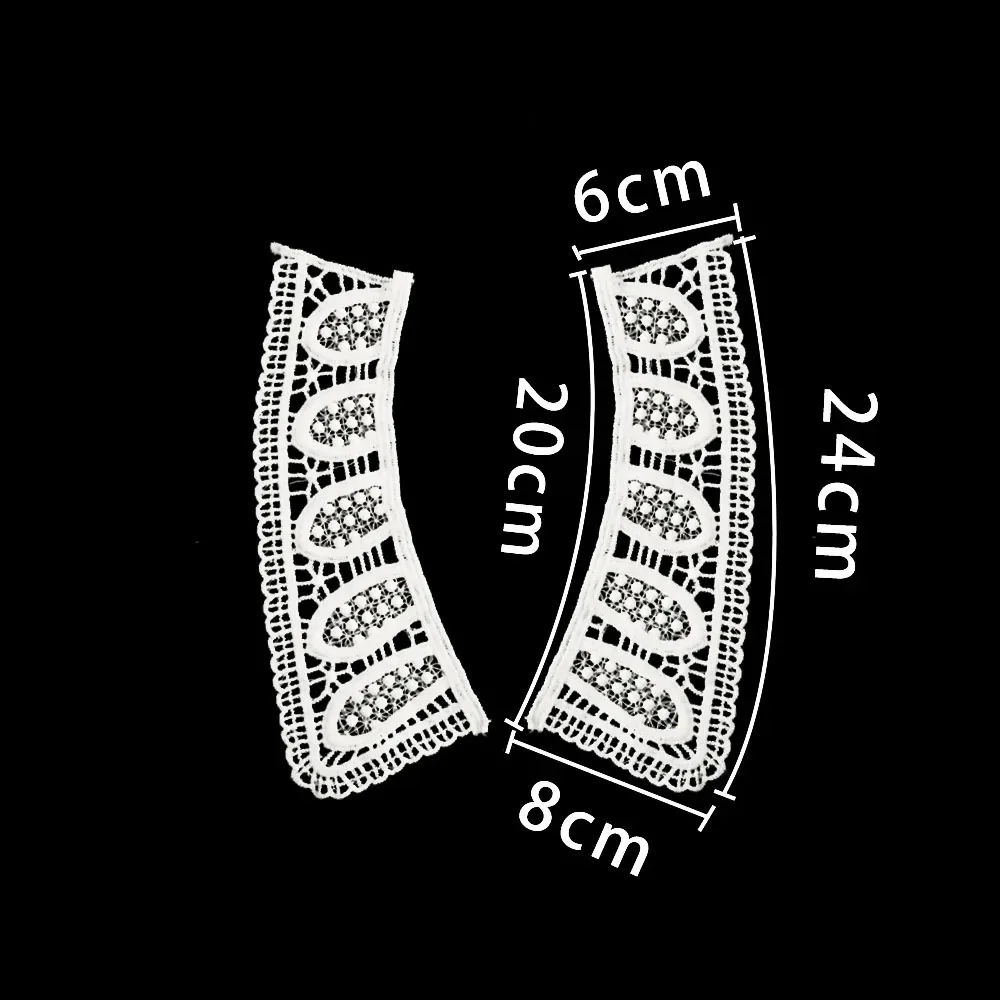 Wholesale sales 1-10 piece black and white embroidered hollowed out Shredded milk sewn lace DIY decorative clothing accessories