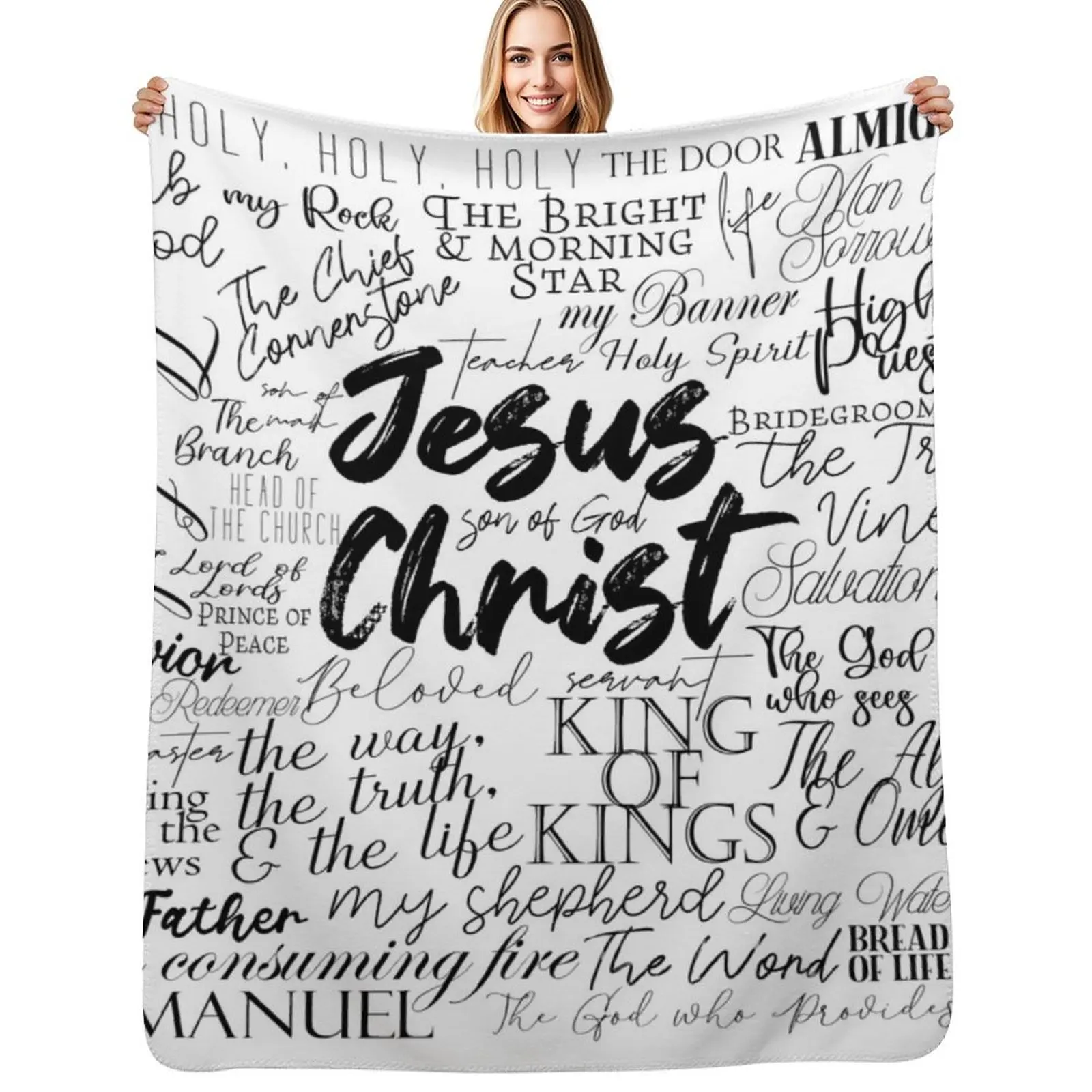 

The Names of God Throw Blanket All Season Lightweight Soft Blanket for Bed