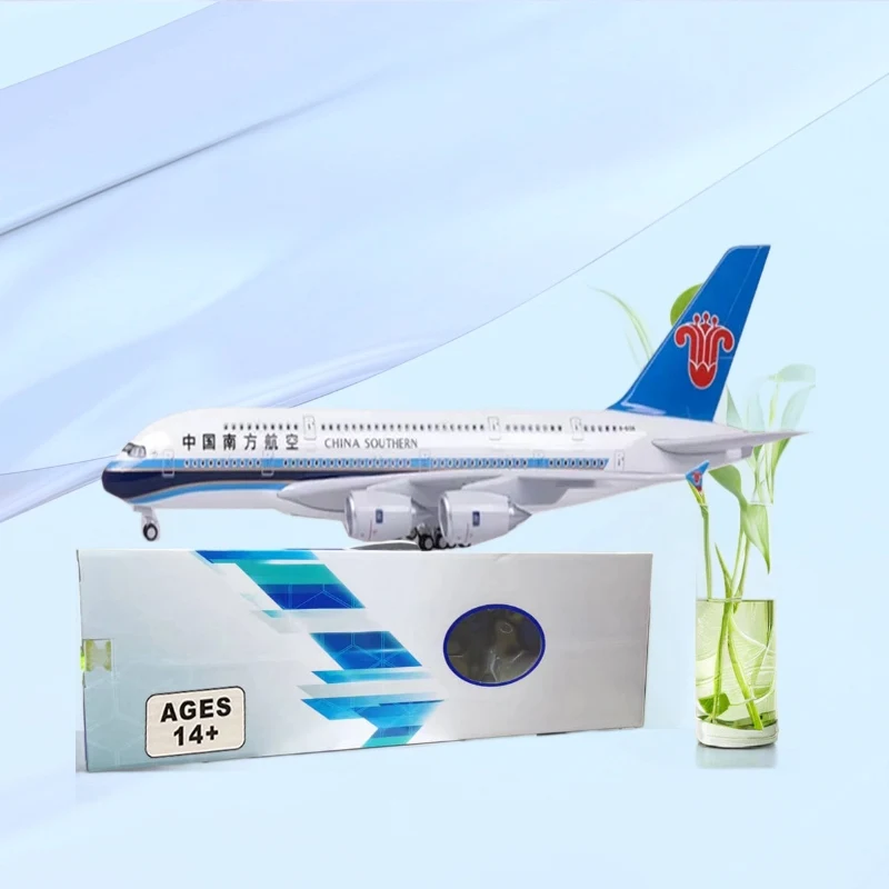 

Scale Airplane Model 50.5CM A380 China Southern Airlines Model Aircraft Plane For Airlines Toys Diecasting Plastic Resin Kits