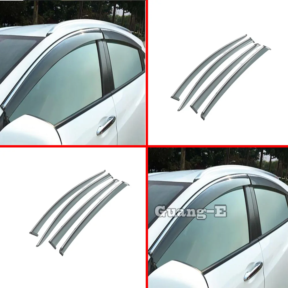 

Car Body Styling Stick Lamp Plastic Window Glass Wind Visor Rain/Sun Guard Vent For Honda HRV HR-V Vezel 2019 2020 2021 2022