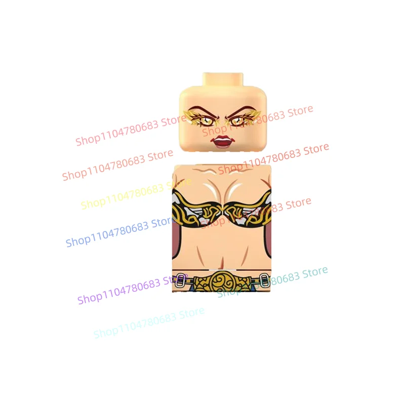 MOC اللبنات الملكة اليونانية شخصية صغيرة التجمع نموذج عرض أنيمي الكرتون لعبة الزخرفية هدية عيد تحصيل