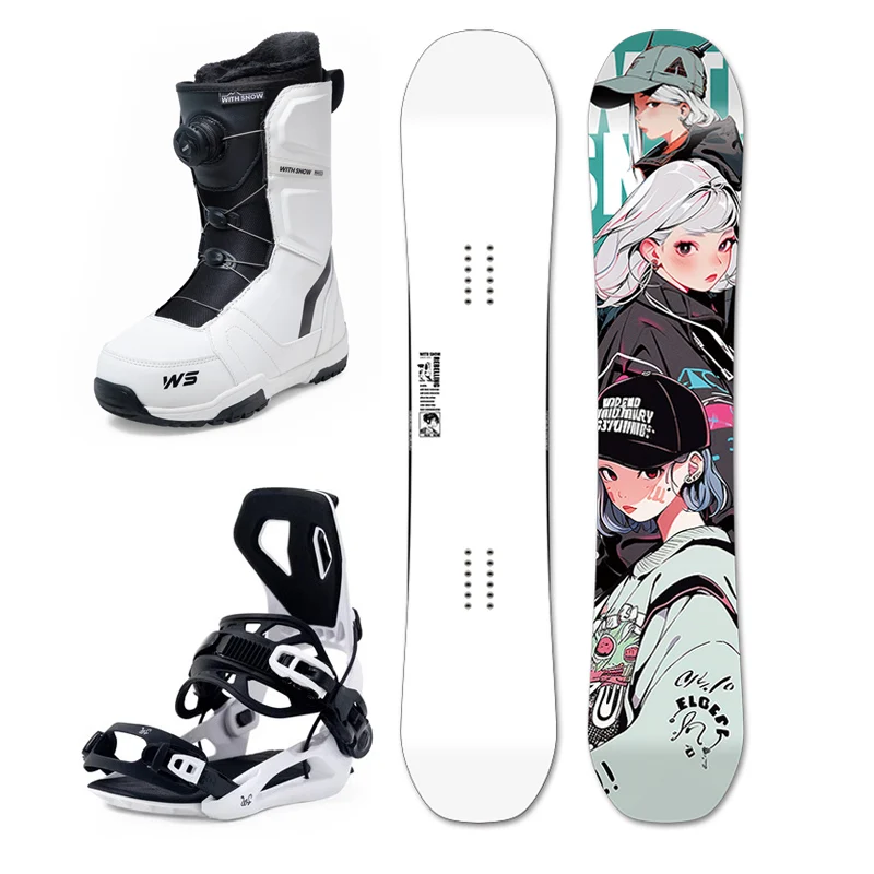 Snowboard Set Full, Adult, Quick Wear Retainer