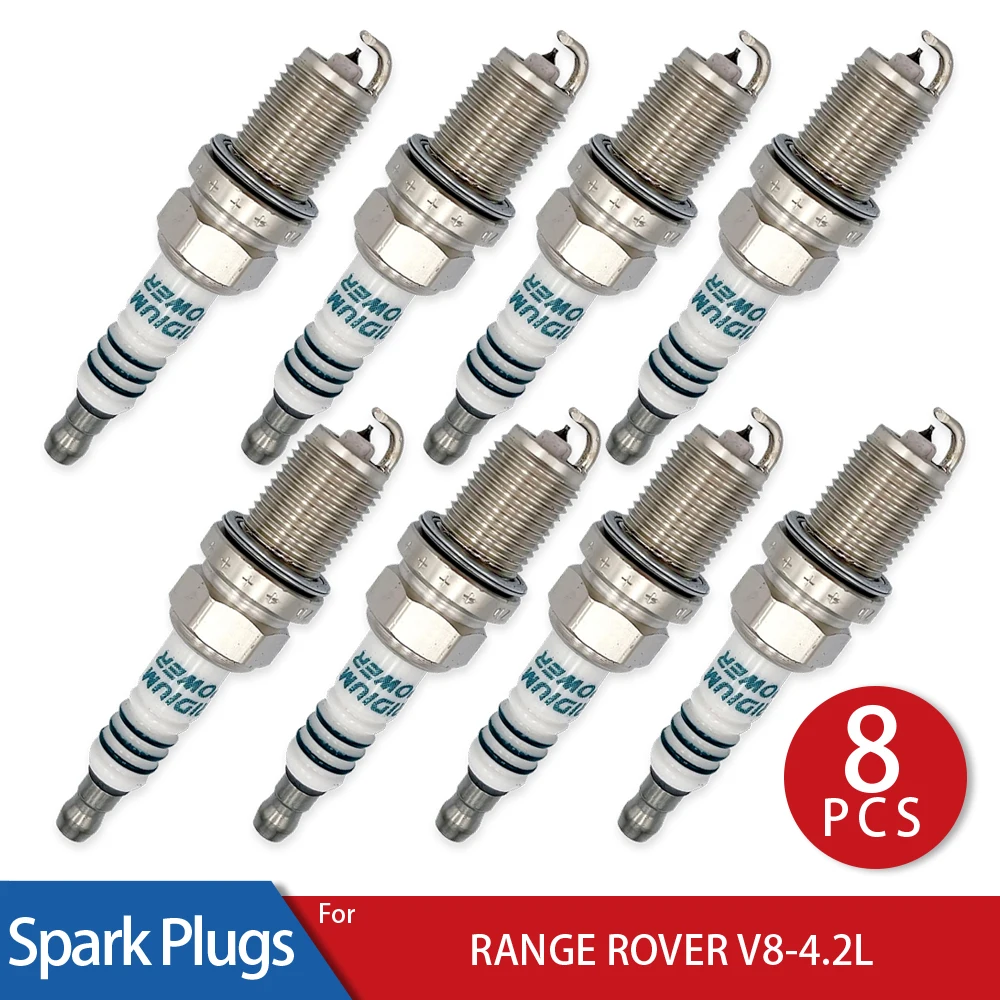 

8 Pcs/Lot Iridium Power Spark Plugs Glow Plug for 2006-2009 LAND ROVER RANGE ROVER V8-4.2L Car Candle Stable Operation 80000km