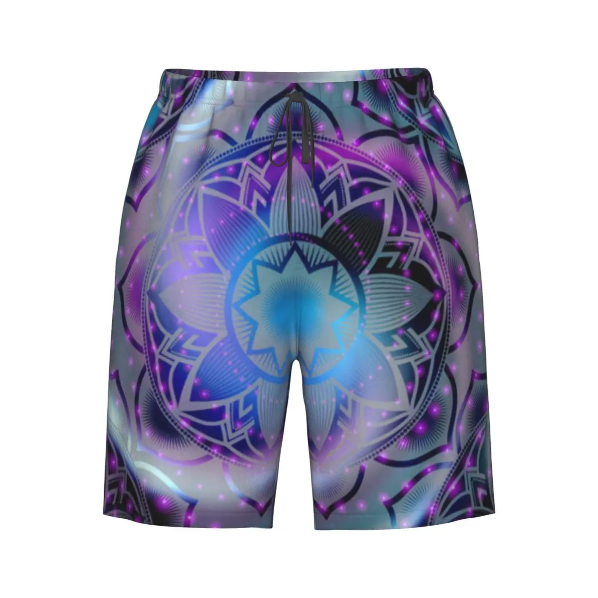 

Quick Dry Swimming Shorts Mandala Spiral Background Swimwear Man Swimsuit Swim Trunks