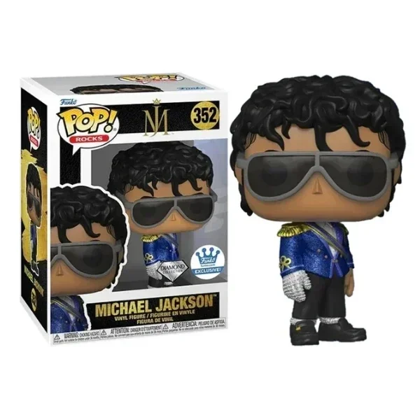 2024 New High Quality Funko Pop Music Singers Stars Michael Jackson #352 Vinyl Figures Funko Exclusive Collection Model Toys