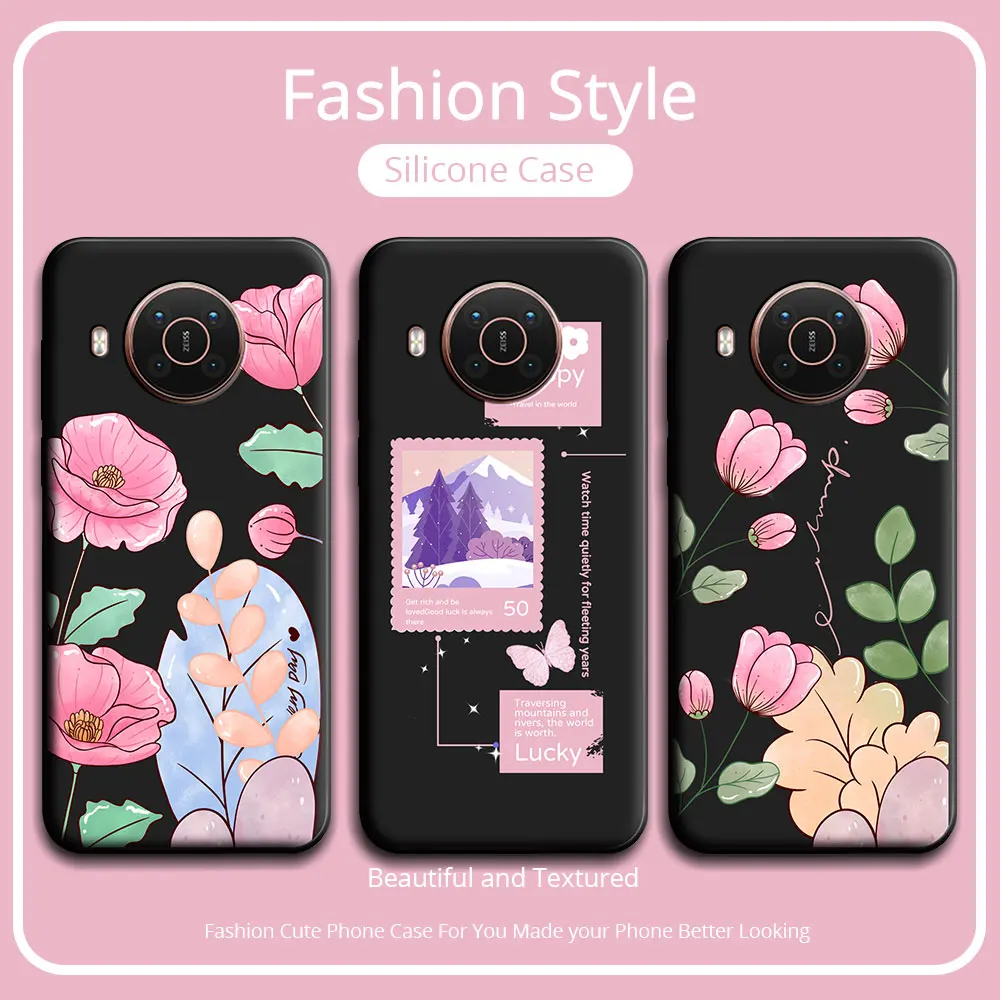 For Nokia X10 X20 X30 X100 XR20 Case Cute Panda Soft Silicone Couple Phone Case For Nokia X20 X10 X100 Protect Shockproof Cover