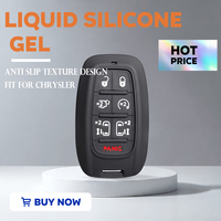 For Chrysler Pacifica 2017 2018 2019 Voyager 2020 Proximity Silicone Key Fob Case Holder Keychain Box Replacement Car Key Cover