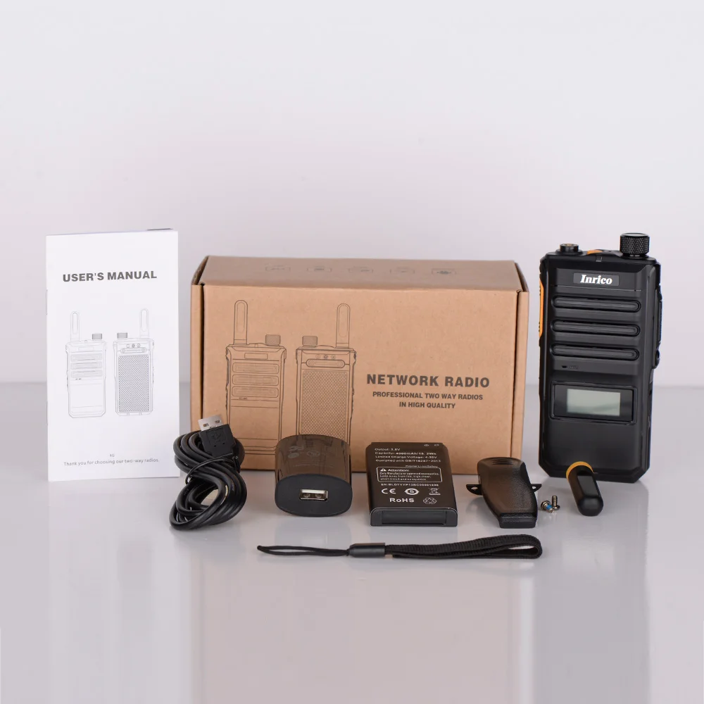 Inrico T620 4G POC walkie-talkie con display piccolo con GPS