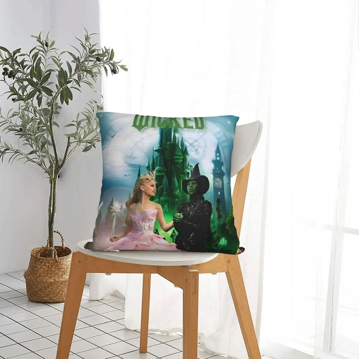 Musical Fantasy Film W-Wicked Pillow Cases Cushion Cover Fashion Zipper Decor Throw Pillow Case Cover for Home 18