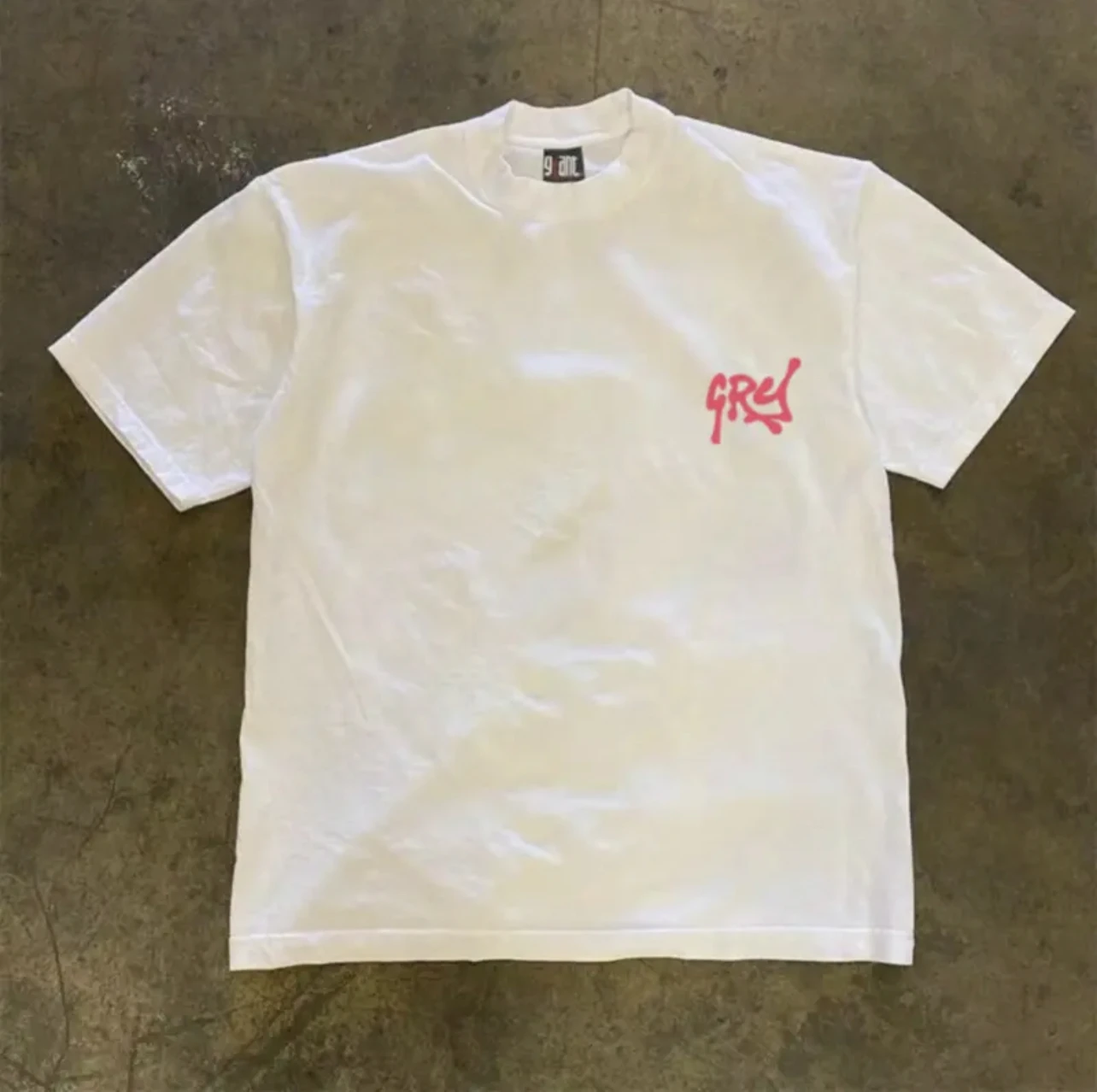ピュアコットン260gヘビーウェイト半袖tシャツメンズルーズフィットサマーデザインカジュアル個性派ホワイトトップ（小陳ストーリー）