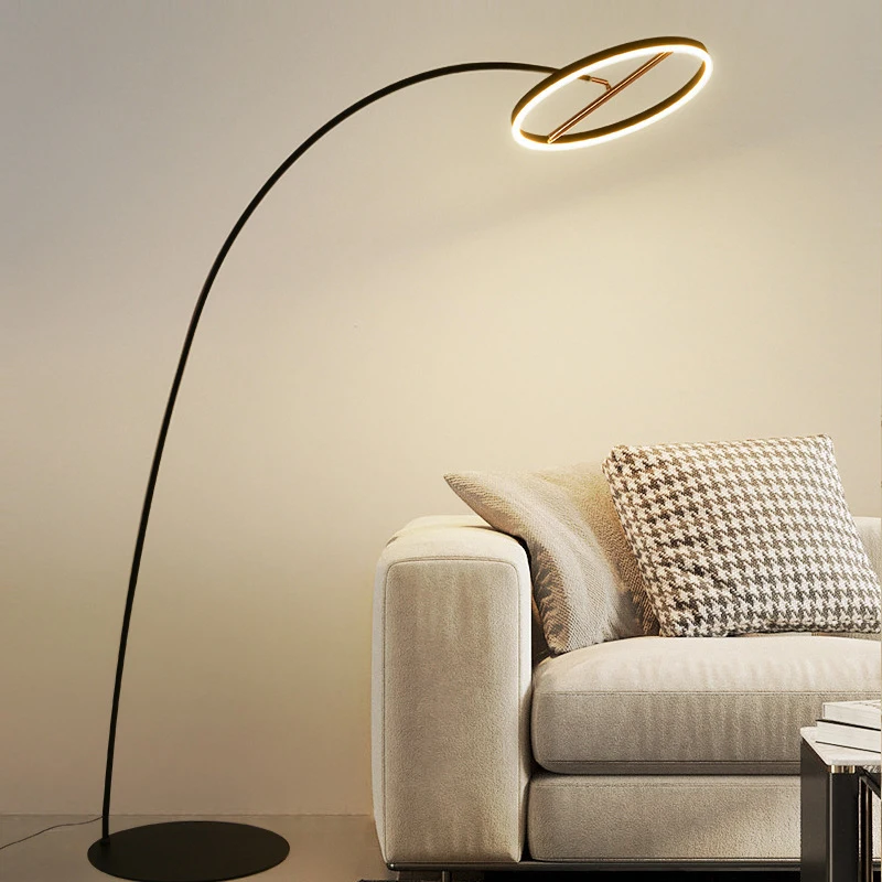 

TEMAR Nordic Fishing Floor Lamp ModernFamily Living Room Beside The Sofa Creative LED Minimalism Standing Light