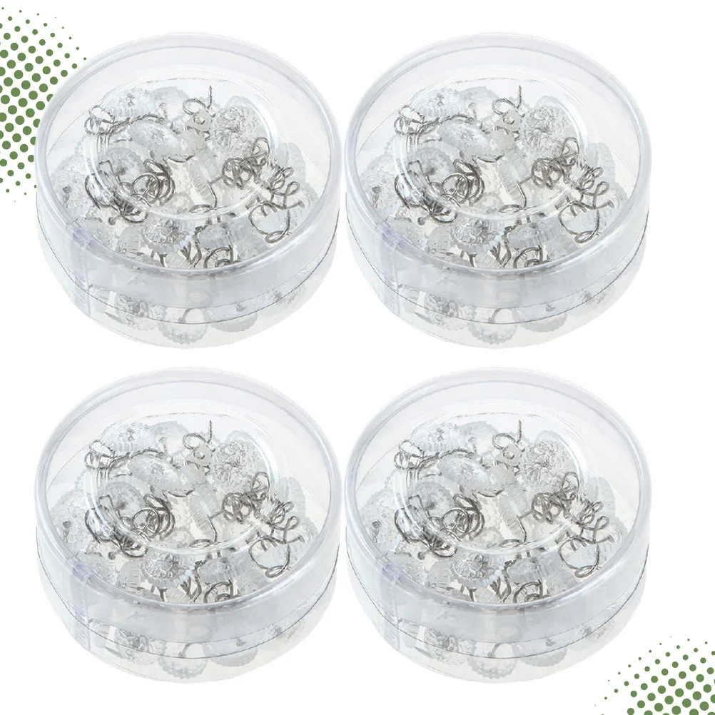 

4 Boxes Spiral Upholstery Pin Twisted Nail Anti-Slip Bed Sheet Fastener Clip for Sofa Blanket Cushion Bed Sheet Fastener
