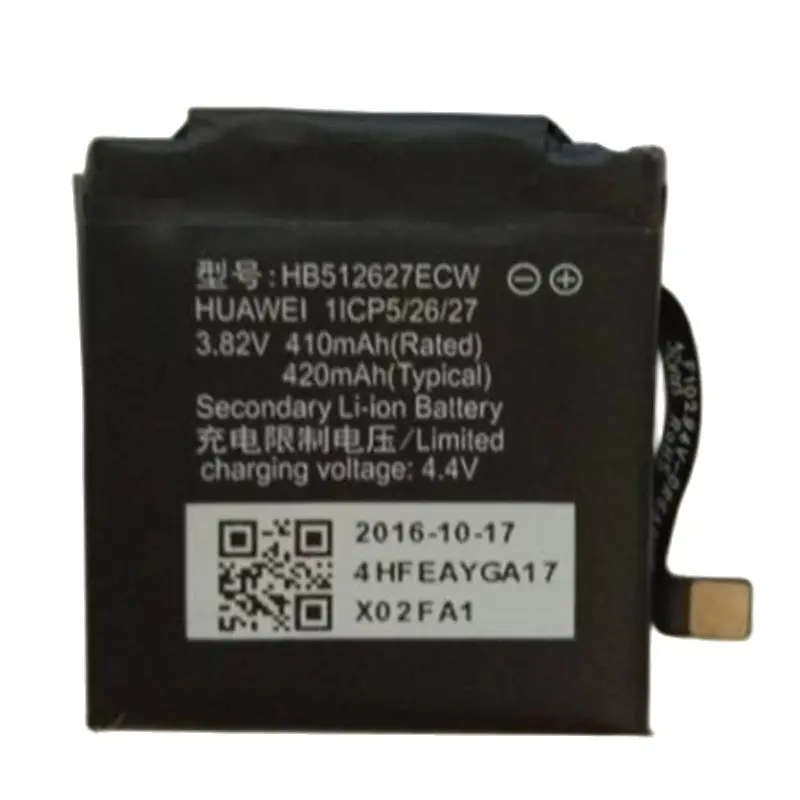 

HB512627ECW Battery for HUAWEI WATCH 2 Watch Smartwatch New Li-Polymer Polymer Rechargeable Accumulator Replacement 3.82V 410mAh