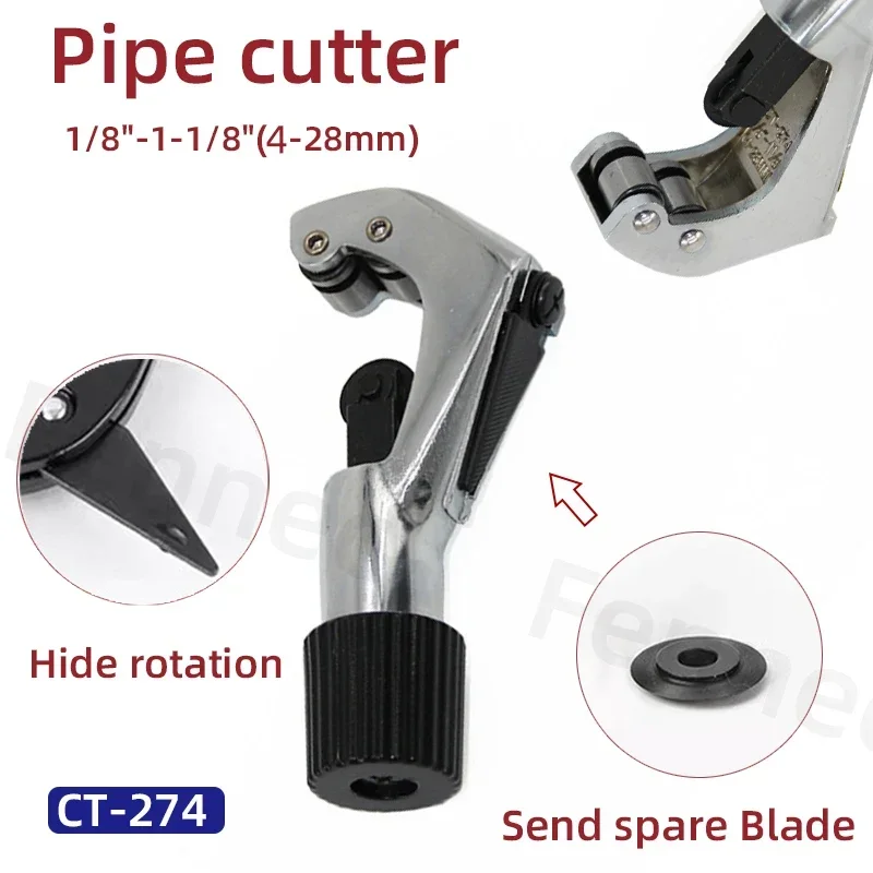 Pipe Cutter Roller Bearing Pipe Tube Shear Cutter  for 4-28mm CT-274 Copper/aluminum/iron/stainless Steel Pipe Cutter Tool