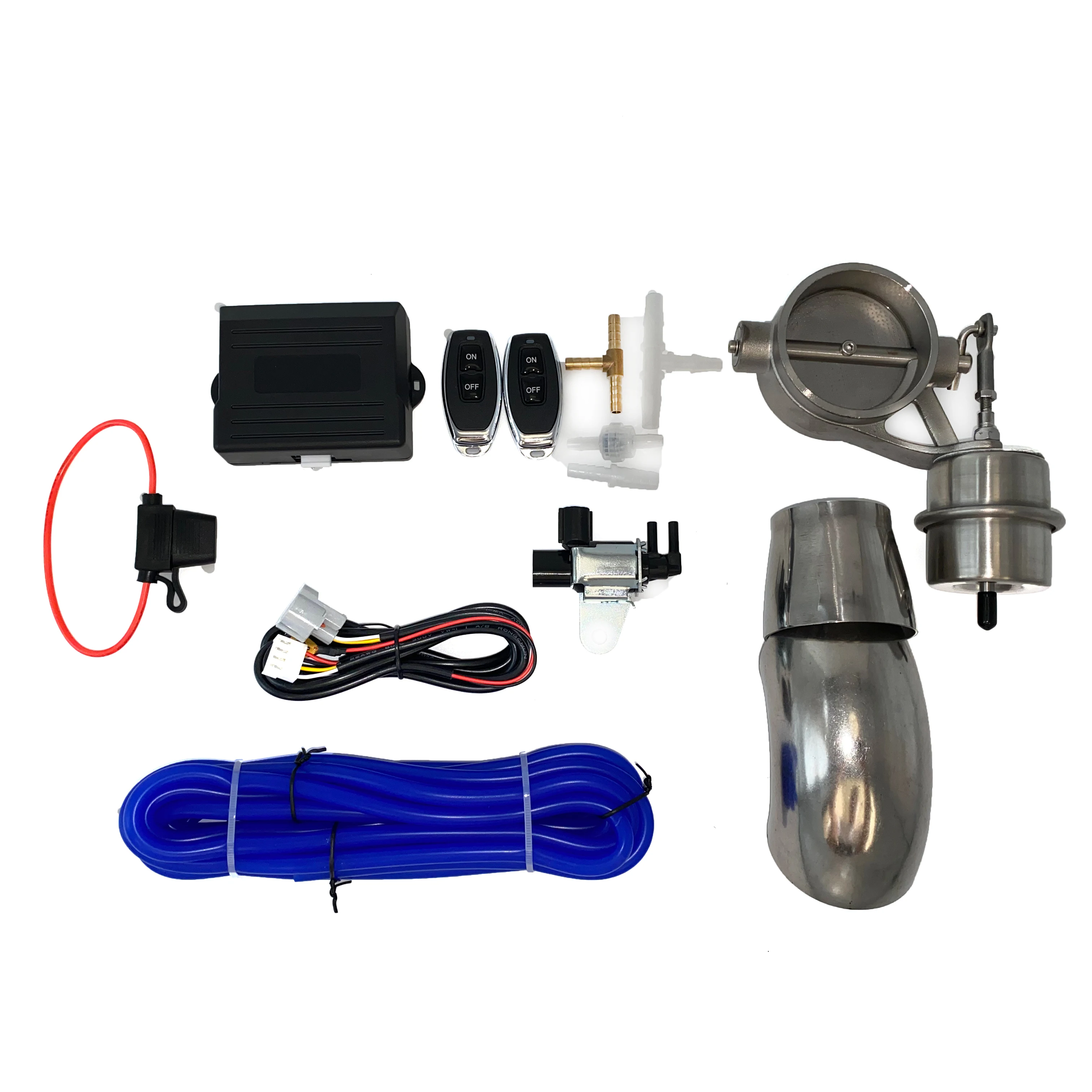 Variabel geluid afstandsbediening klep apparaat van universele vacuüm uitlaat afsluitklep voor auto 51 63 76 mm